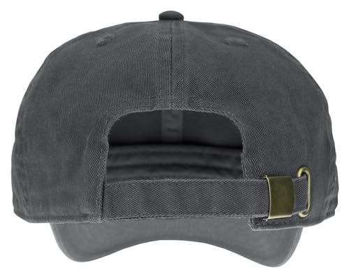 Gelante Baseball Cap Dad Hat 100% Cotton Polo Style Plain Blank Adjustable Size. - color: Charcoal