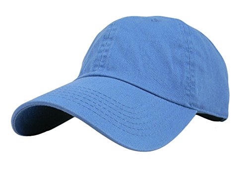 Gelante Baseball Cap Dad Hat 100% Cotton Polo Style Plain Blank Adjustable Size. - color: Sky Blue