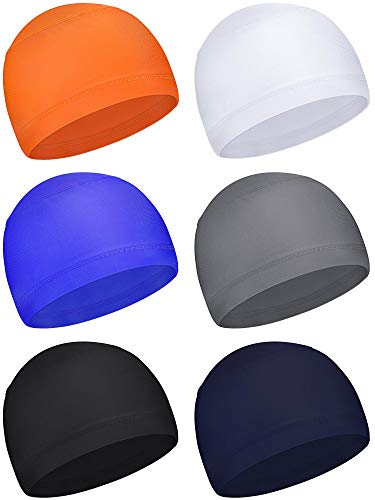 Geyoga 6 Pcs Cooling Skull Cap Helmet Liner Sweat - color: Multicolored, size: One Size