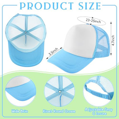 Hercicy 40 Pack Blank Trucker Hat Bulk - color: Bright Colors