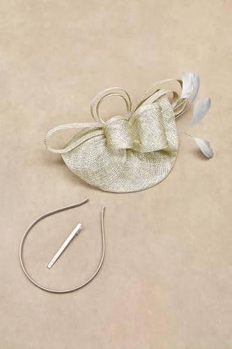 BABEYOND Fascinators Hats for Women Tea Party Glitter Pillbox Hat Derby Hat - color: Light Green