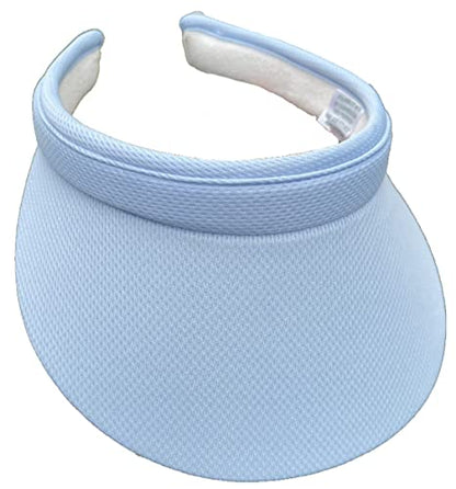 Generic Womens Slip-on Visor - color: Light Blue (Knit Fabric)
