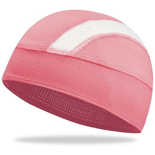 Cooling Skull Cap Breathable Mesh Helmet Liner Motorcycle Cycling - color: 1-pink