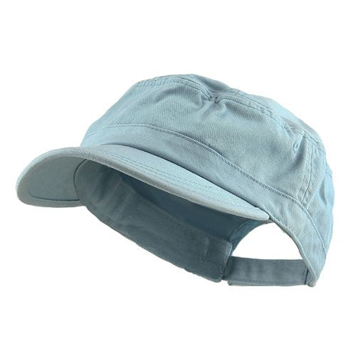e4Hats.com Enzyme Regular Solid Army Caps - color: Light Blue