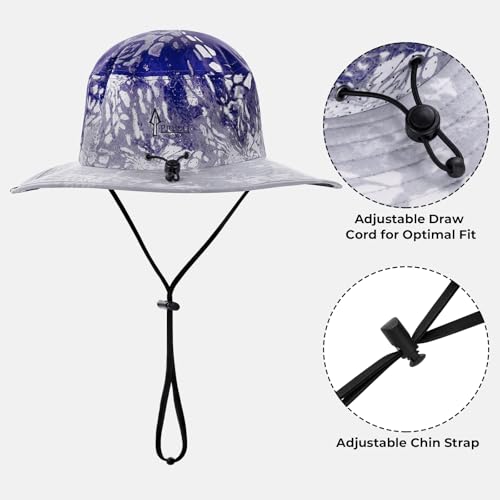 KastKing Sol Armis UPF 50 Boonie Hat for Sun Protection,Men Women - color: Prym1 Purple Fizz