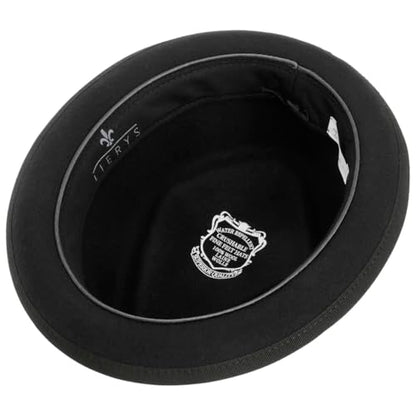 Lierys Diamond Crown Pork Pie Hat Women/Men | - color: Black, size: 6 3/4-6 7/8