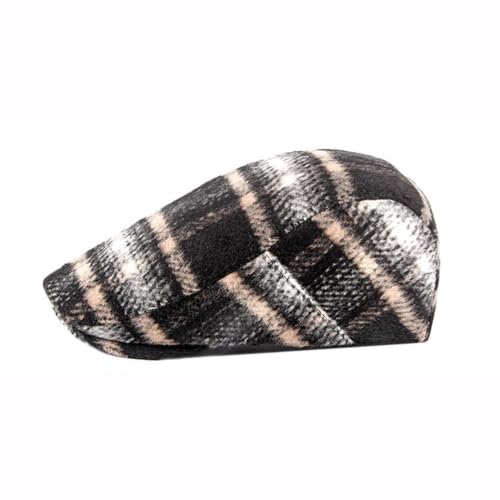 Idopy Men`s Classic Adjustable Ivy Irish Newsboy Golf Cap Hat - color: 451 Black