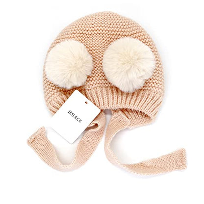 Cute Baby Kids Girls Boys Warm Winter Stretchy Cat Hat Beanie - color: E