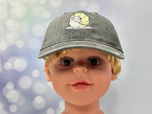 Adjustable Embroidery Animal Baseball Hat for Kid Toddler Child - color: Snail (Washed Black)