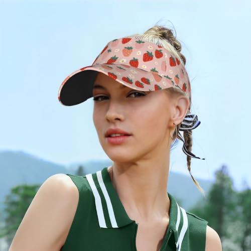 Leopard Print Sun Visor Hat Adjustable Sports Beach Cap for Men Women - color: 24
