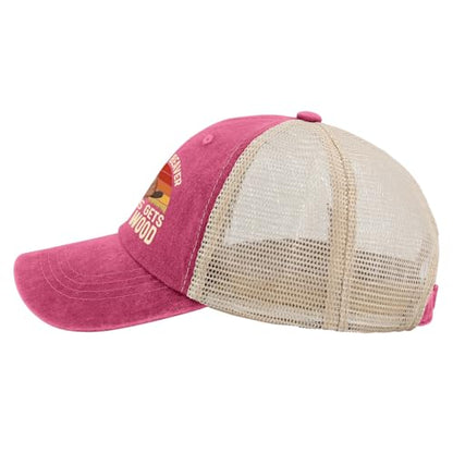 A Clean Beaver Always Gets More Wood Trucker Hats - Women's & Men's Funny Dad Hats - Perfect Birthday Gifts - color: Pink