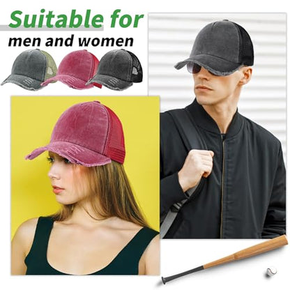 Suhine 24 Pcs Blank Trucker Hat Bulk,Unisex Baseball Cap - color: Bright Color