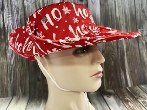 Funny Sun Hat for Men Women Wide Brim Bucket Hat Hiking Boonie Hat Summer Beach Fishing Caps - color: Christmas