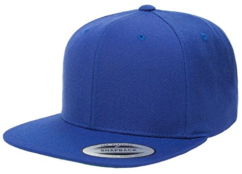 Custom Hat. 6089 Classic Snapback. Embroidered. Place Your Own Text/Logo - color: Royal Blue