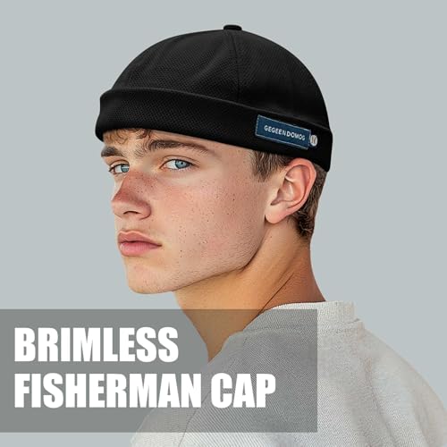 CLAPE Watch Cap Work Beanie Corduroy Docker Leon Brimless Hat Rolled Cuff Harbour Hat - color: Ct18-black