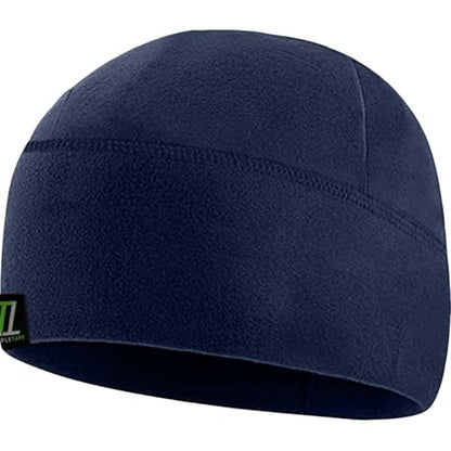 Temple Tape Tactical Fleece Watch Cap Beanie – Skull Cap Fleece Hat - Mens & Women - color: Navy, size: X-Large