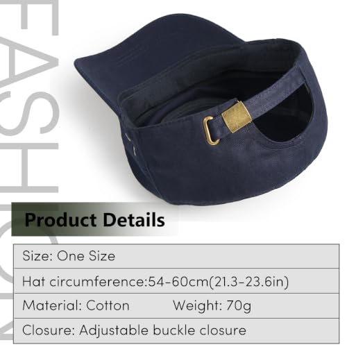 Unisex Basic Cadet Army Caps Everyday Military Style Hat - color: Navy Blue 2