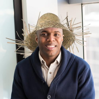 Wide Brim Woven Sun Hat Beach Straw Crochet Hat