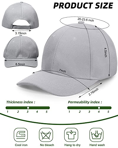 Handepo 24 Baseball Caps Adjustable - color: Grey