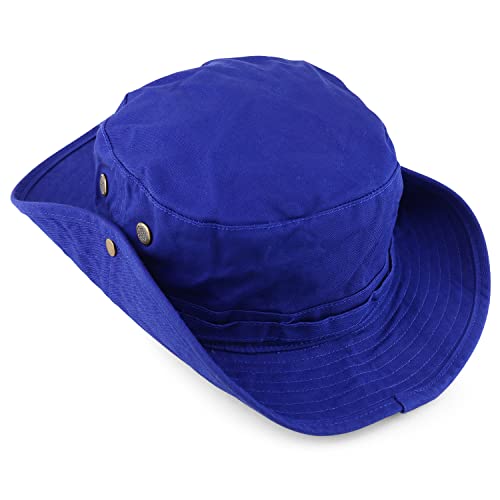Armycrew Big Oversized Jungle Boonie Bucket Hat with Chin String Fits Upto XXXL - color: Royal Navy, size: X-Large-XX-Large