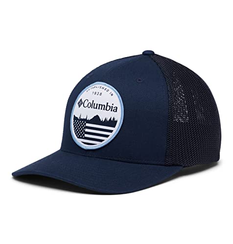 Columbia Men's Colm Mesh Ball Cap - color: Collegiate Navy/Flag, size: Large-X-Large