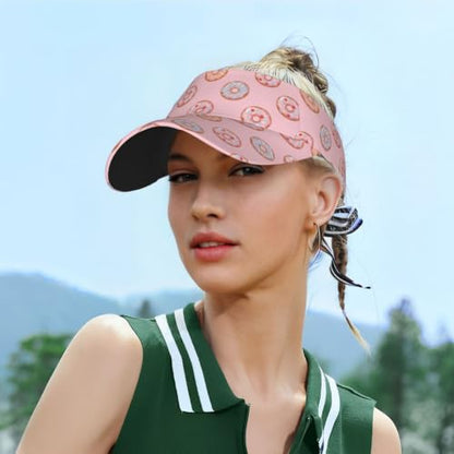 Leopard Print Sunscreen Visor Cap Adjustable Empty Top Athletic Beach Hat - color: 30
