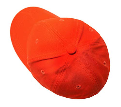 Edoneery Kids Baseball Hat, Adjustable Cotton Cap - color: Orange, style: 3-8 Years