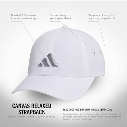 adidas Women's Influencer Hat - color: White/Glory Grey