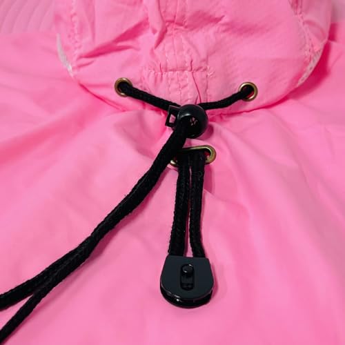 Packable and Adjustable Mesh Boonie Sun Hat with Neck Flap - color: Pink