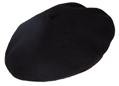 TOP HEADWEAR Wool Blend French Bohemian Beret - color: Black