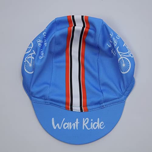 Man's Cycling Cap - Polyester Road Cycling Hat-Under Helmet - Cycling Helmet Liner Breathable&Sweat Uptake - color: Cce