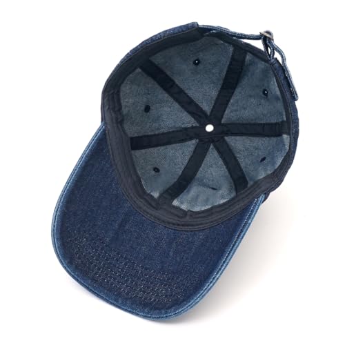 Baseball Cap for Women Men Classic Strapback Hats Adjustable Sun Hat - color: Navy