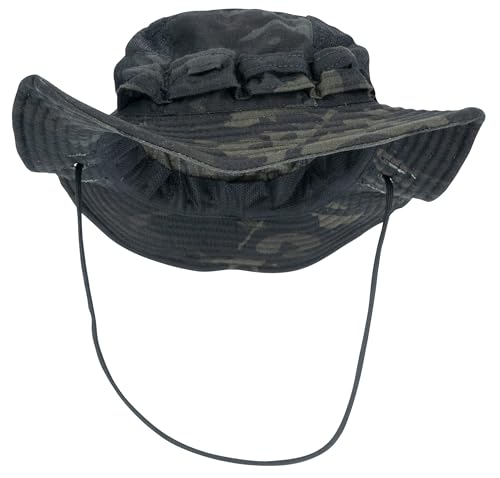 UF Pro Striker Gen 3 Boonie Hat - Military Tactical Brim Hat, Sun Cap for Men Hunting Fishing Outdoor Camping - color: Black Multicam, size: Medium