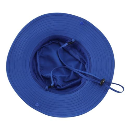 Connectyle Sun Hat for Men Women Outdoor UV Protection Safari Hat for Fishing Hiking Gardening Breathable Cowboy Hat UPF50 - color: Royal Blue