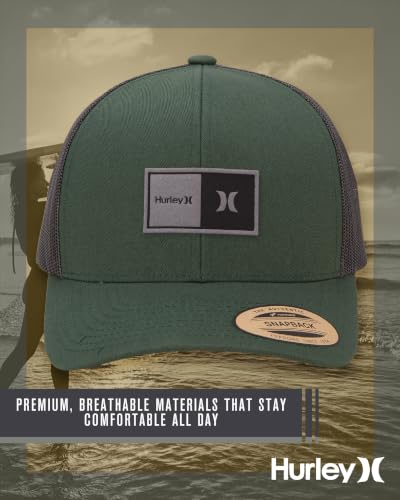 Hurley Mens Trucker Hat Fairway Mesh Quick-Dry Trucker Hat, Snapback - color: Twilight Marsh