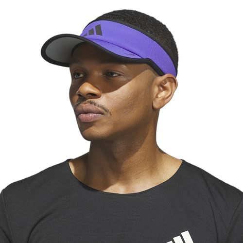 adidas Men's Superlite Visor - color: Pure Purple/Black/3