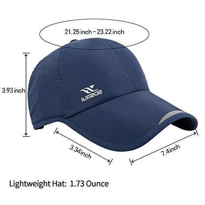 Running Hat Mesh Quick Dry Hat Baseball Cap for Women Men - color: Navy Blue 2