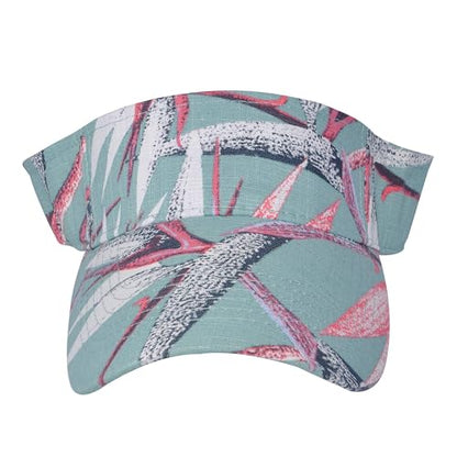 ZLYC Print Sports Sun Visors for Women Girls - color: Light Blue