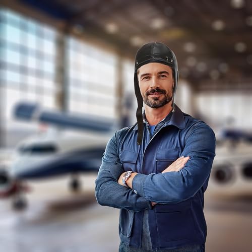 Aviator Hat and Goggles | Aviator Pilot Costume Accessories | Retro Pilots Hat - style: Aviator Hat Only