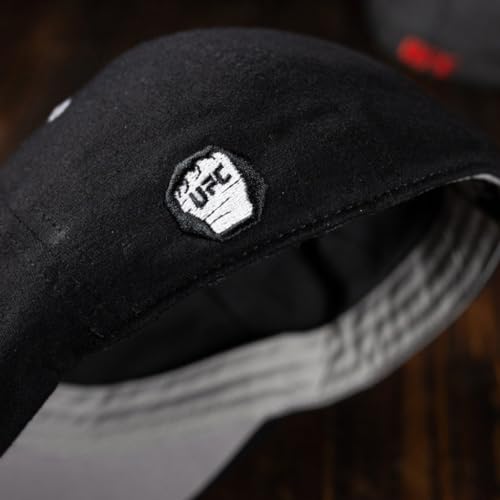 The Original UFC Eight Panel Boston Scally Cap - Flat Cap Cotton Fitted Hat for Men - size: 3X-Large