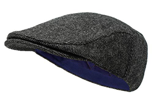 Borges & Scott The Galway - Irish Tweed Flat Cap - color: Irish Slate, size: Small-Medium