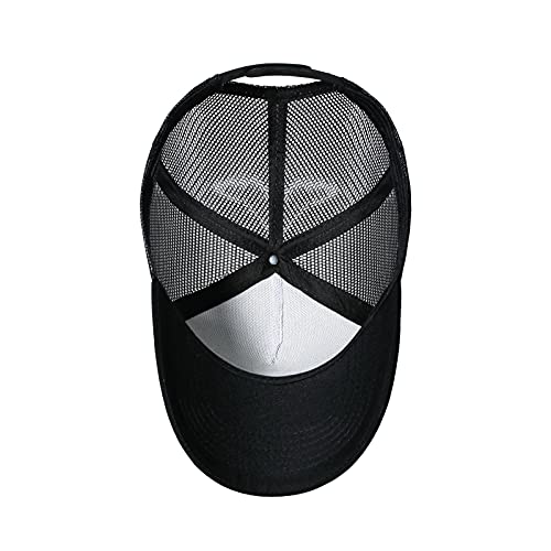 American Flag Trucker Hat - Snapback Hat, Baseball Cap for Men Women - Breathable Mesh Side, Adjustable Fit - for Casual Wear - color: Black/Us