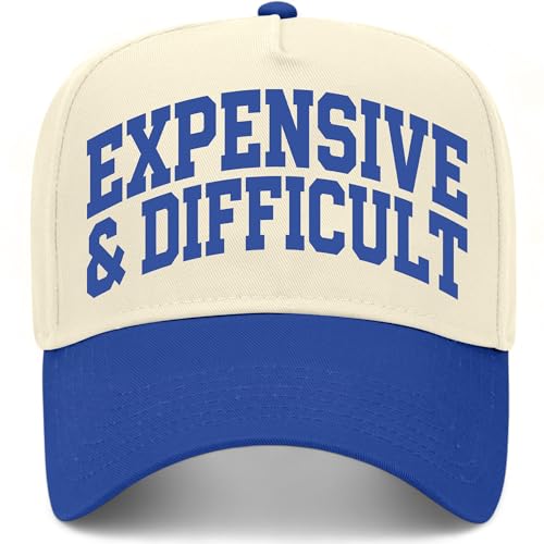 Expensive & Difficult Collegiate Hat - color: Royal/Natural
