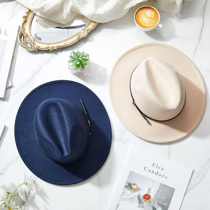 Hercicy 6 Pcs Fedora Hats for Women Men - color: Multicolor