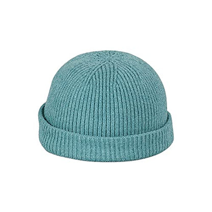 Croogo Brimless Hat Beanie Docker Cap Rolled Cuff Worker Sailor Skullcap - color: Ct47-light Blue
