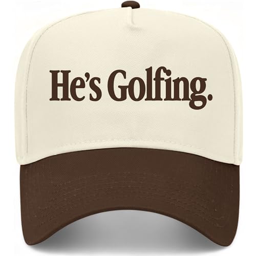 He's Golfing Hat - color: Brown/Natural