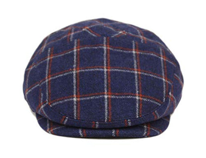 EPOCH Men's Contemporary Winter Wool Newsboy Ivy Hat - color: Iv5007navy, size: Small-Medium