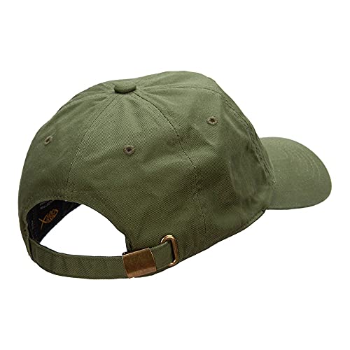 Nissi Unstructured Cotton Twill Washed Cap - color: Army Green