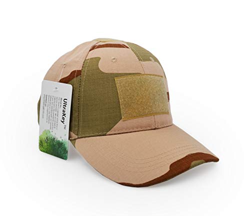 UltraKey Military Tactical Operator Cap, Outdoor Army Hat Hunting Camouflage Baseball Cap - color: Desert Camouflage