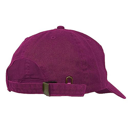 Glory Max 100% Cotton Baseball Cap Classic Plain Low Profile Golf Dad Hat Buckle Adjustable - color: Fuchsia